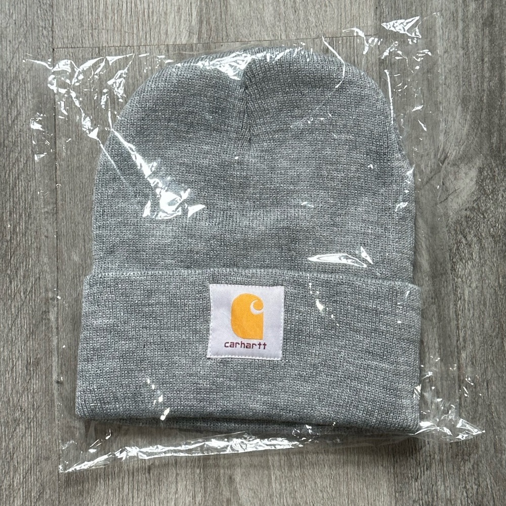 Gray Carhartt beanie